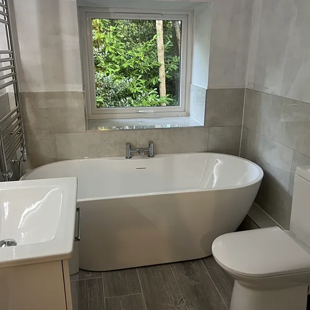 Example Alan Hall Plumbing finished bathroom